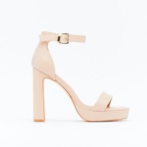 Shoes | Nude Platform High Heels | Poshmark